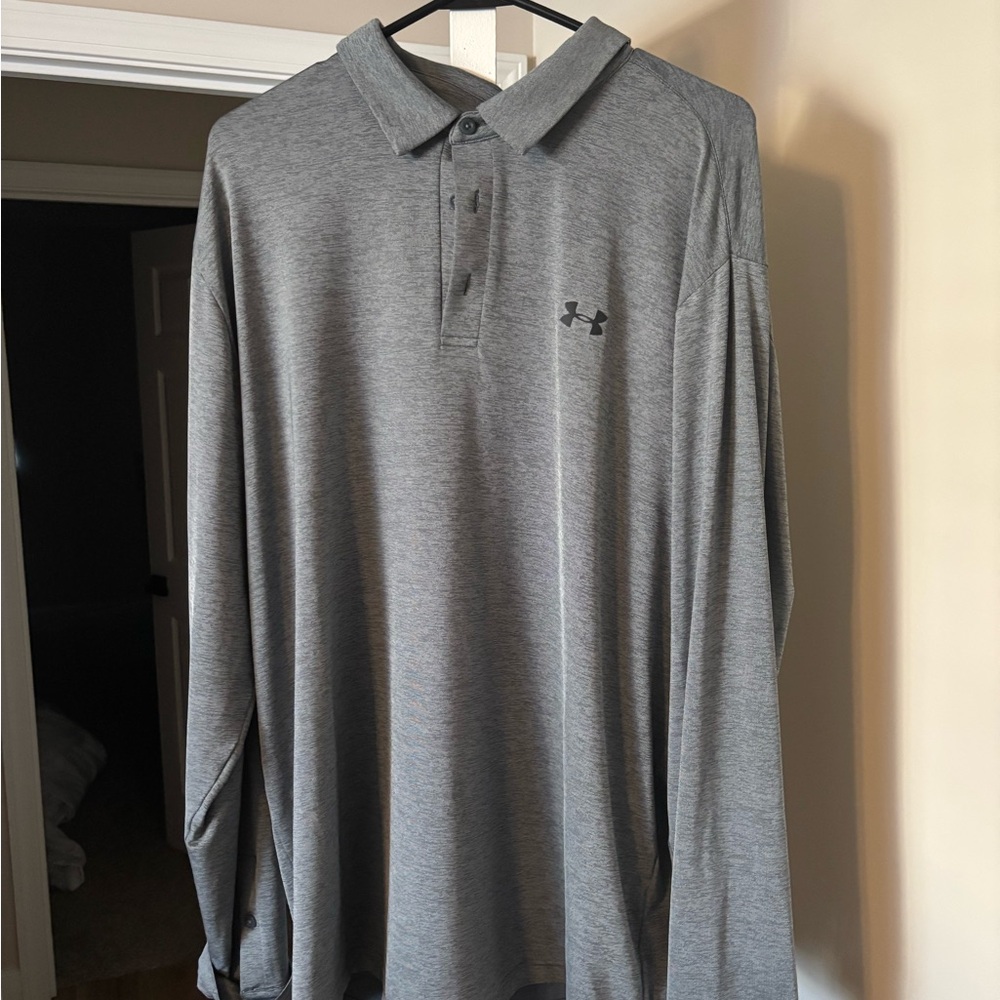 Under Armour Men's Gray Polo Shirt